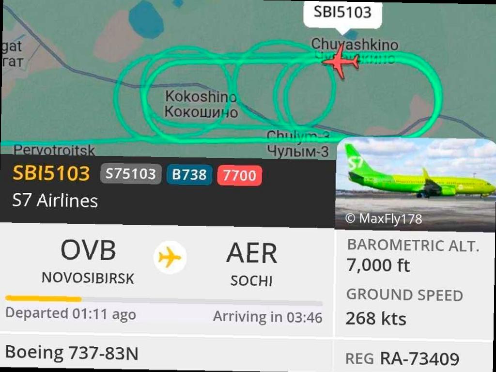 На рейсе из Новосибирска в Сочи произошла неприятность с самолетом Boeing-737 от S7 Airlines. Примерно в 10 утра по московскому времени авиакомпания объявила, что борт возвращается в аэропорт вылета из-за проблем с давлением в салоне.